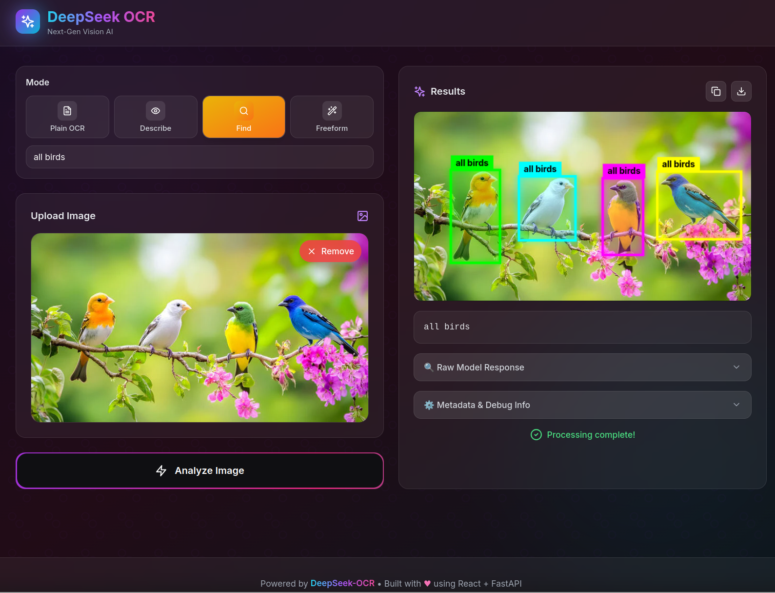 DeepSeek OCR in Action