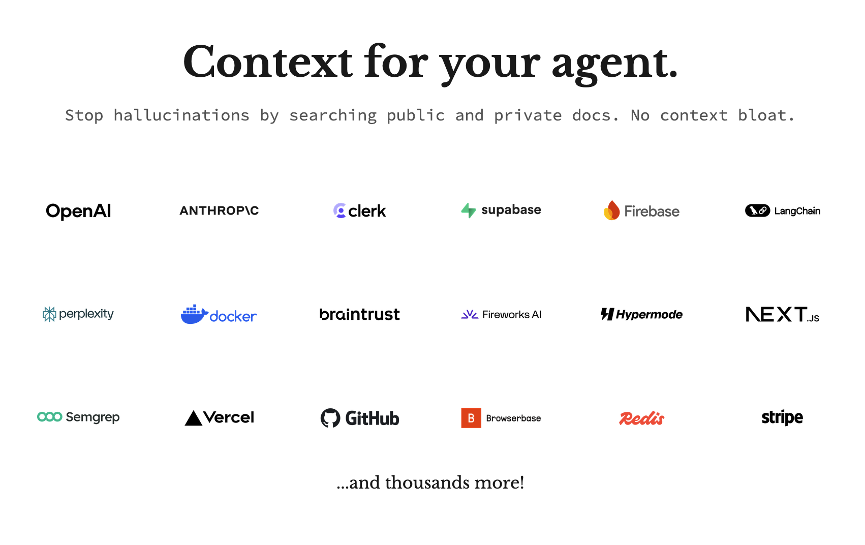 Documentation for your agent