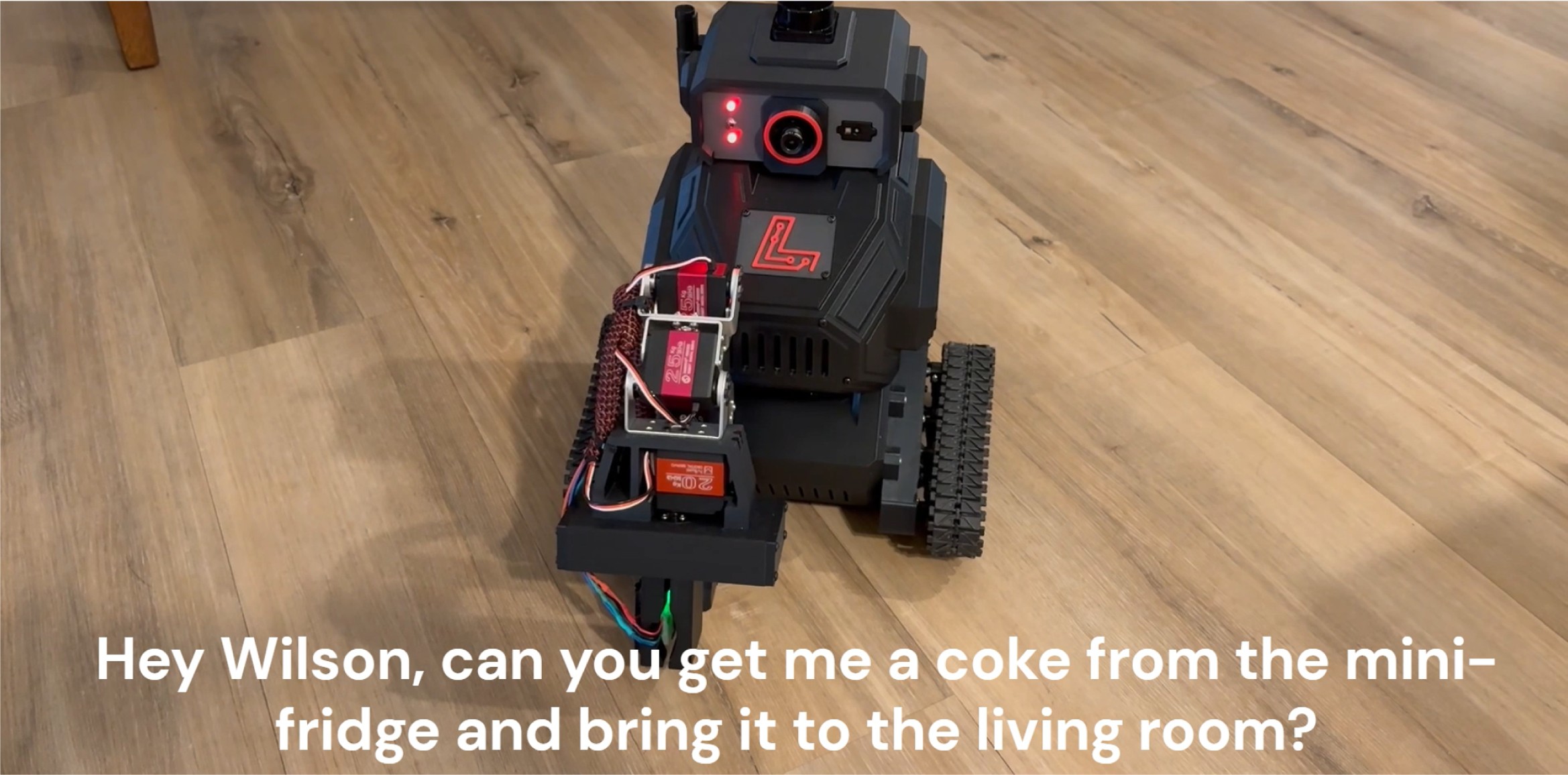 Wilson robot controlled with natural language