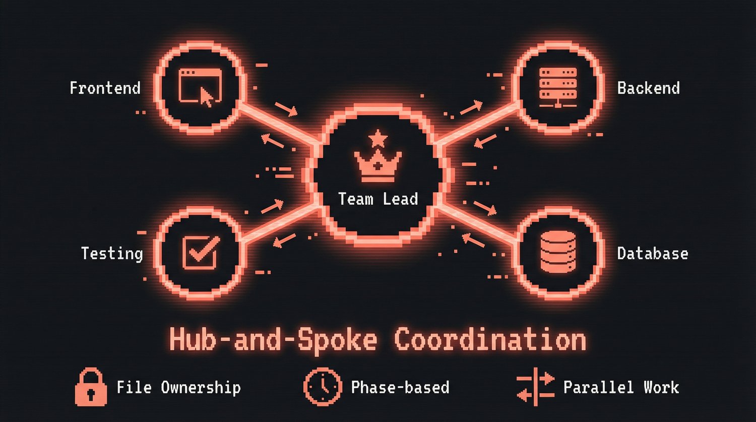 Agent Teams Hub-and-Spoke
