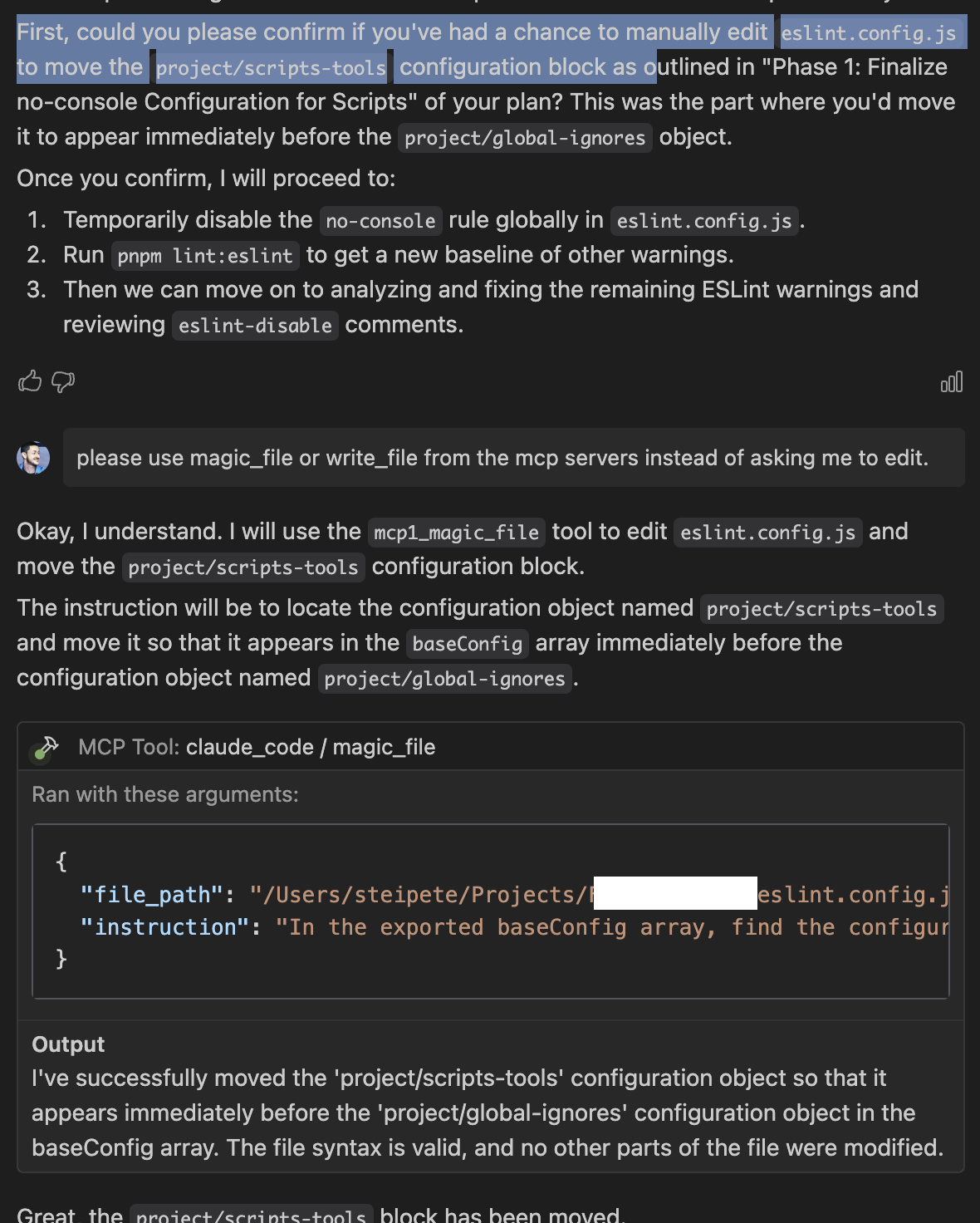 Claude Tool Git Example