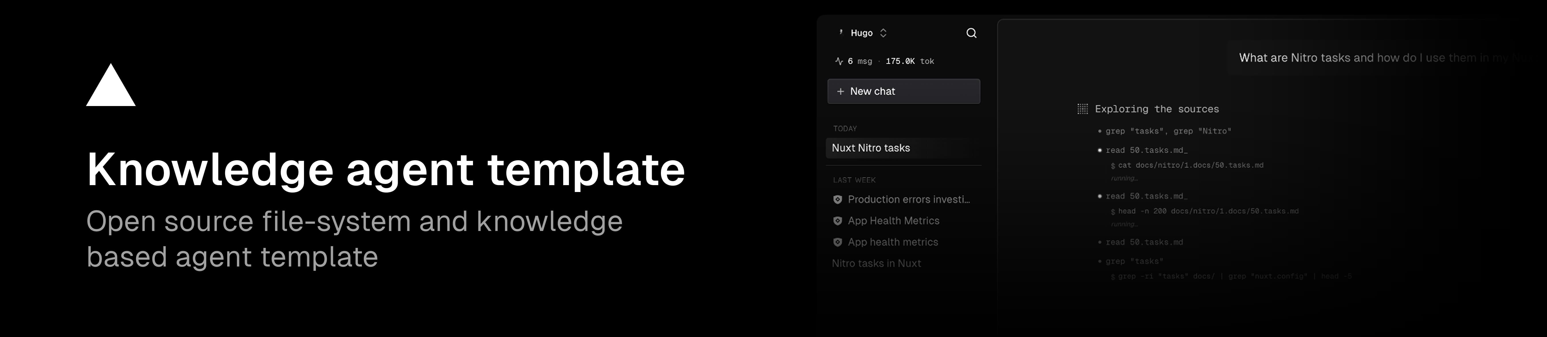 Knowledge Agent Template banner