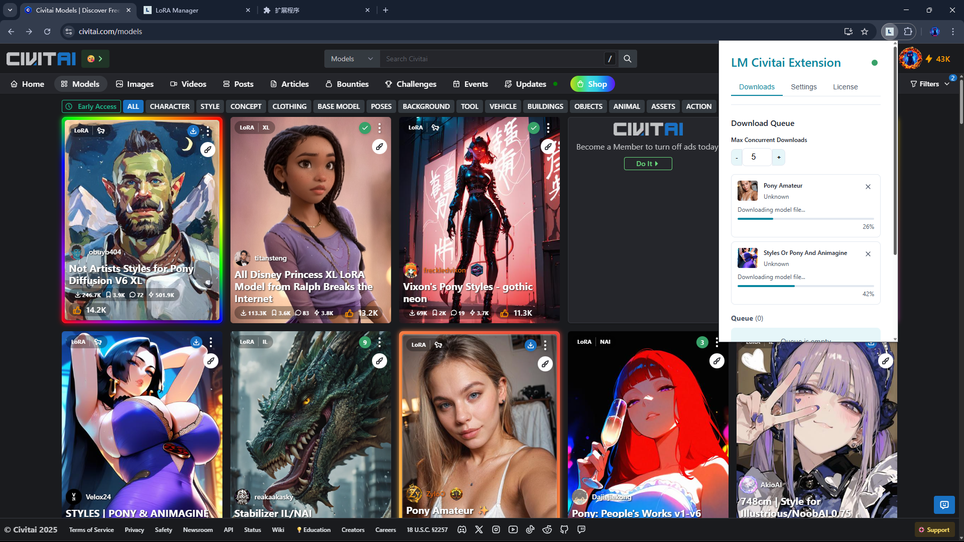 LM Civitai Extension Preview