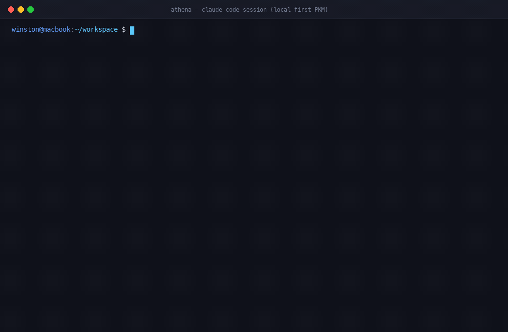 20-second demo: /start recalls last session → work → /end