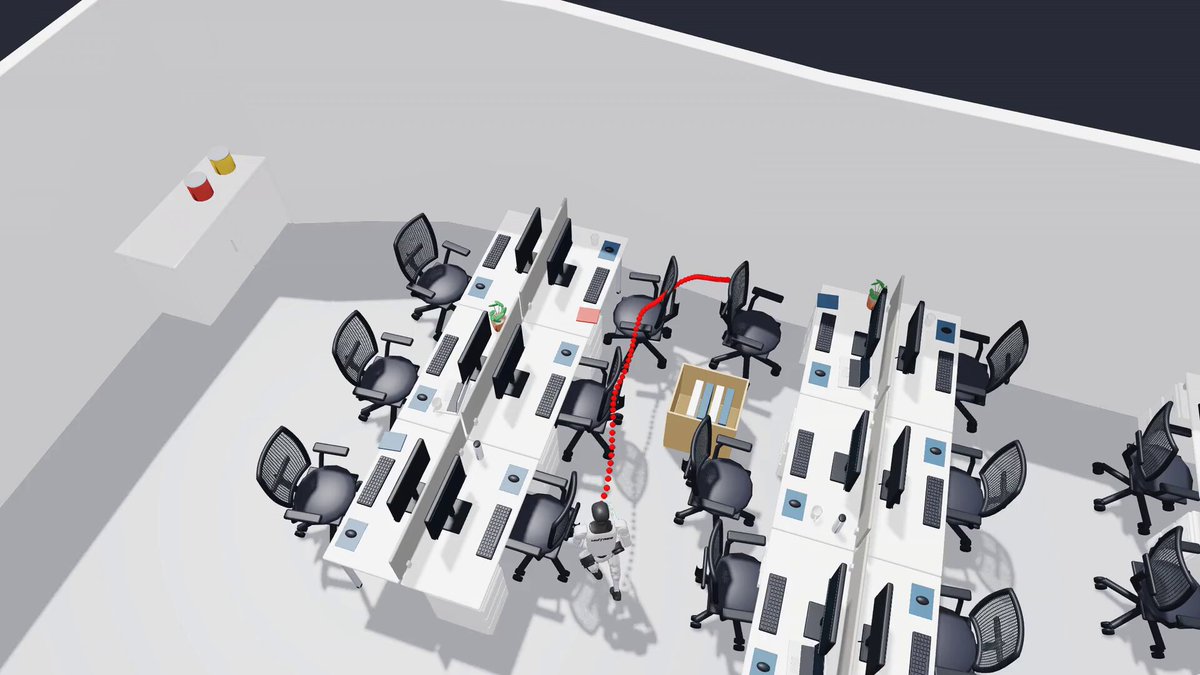 Office scan rebuilt in Newton for a G1 robot