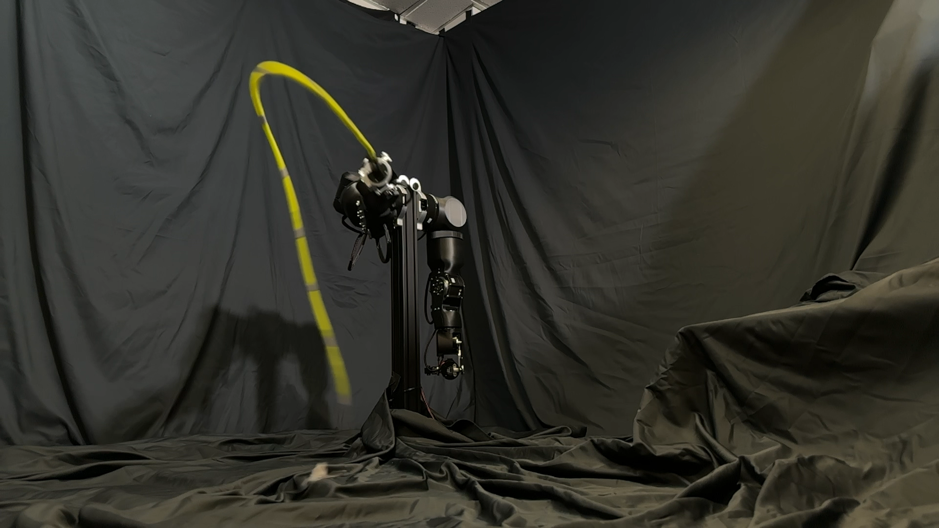 Robot trajectory tracking a human whip-crack demonstration